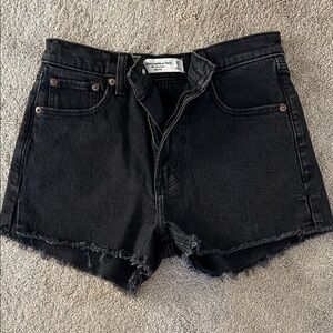 Abercrombie & Fitch Black Jean Shorts